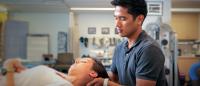 Columbia Orthopedics physical therapist working with a patient.
